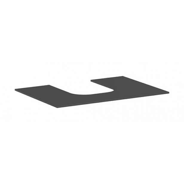 Deska pod umyvadlo Hansgrohe Xevolos E 78x1x55 cm matná břidlicově šedá mat 54208760