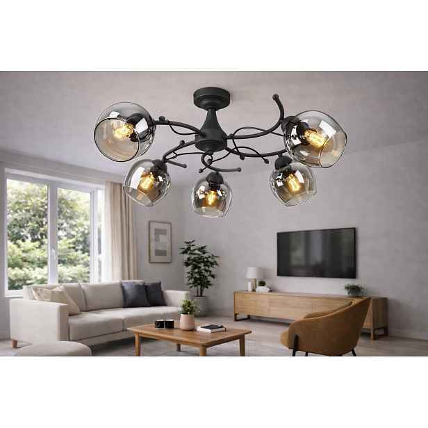 Euro-Lamp Stropní Svítidlo Eliza 5 černá 5x60W Výrobce