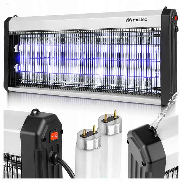 Insekticidní Lampa Proti Komárům, Mouchám, Hmyzu, Uv, Výkonná Past 40 W 3800 V