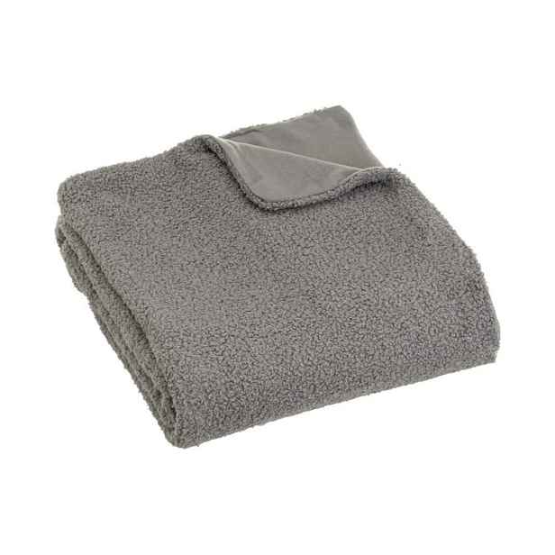 Šedá deka s beránkem 130x160 cm Sherpa Bouclé – Casa Selección