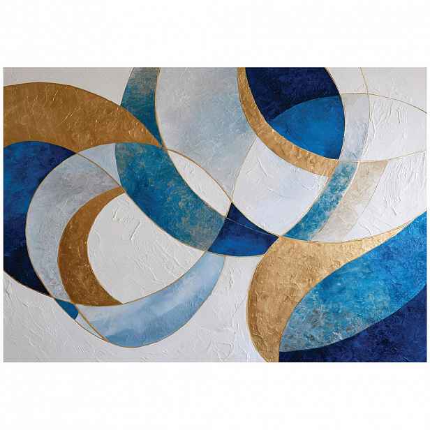 Wallarena ABSTRAKTNÍ modrá fototapeta Art Deco 150x105 cm