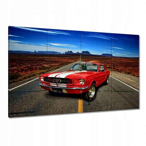 Obrazy 120x80 Červený Ford Mustang Usa