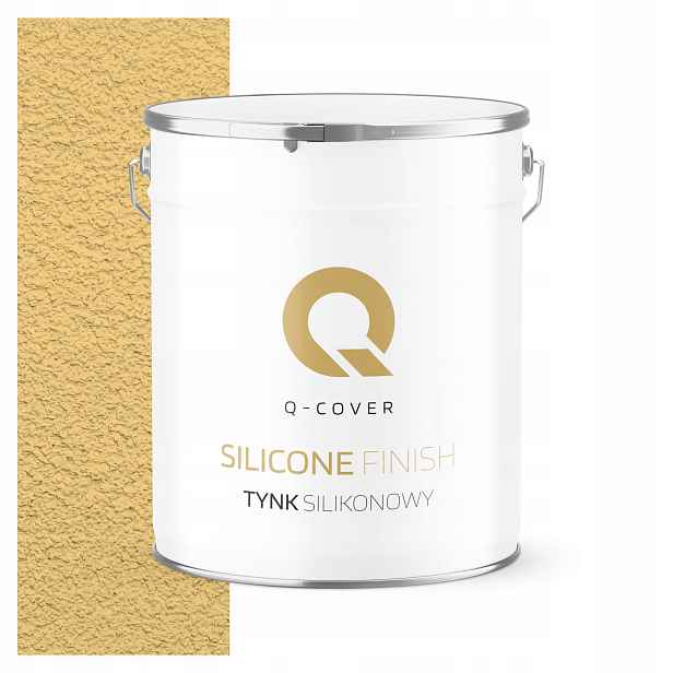 Silikonová Fasádní Omítka Žlutá F645 7 Kg Beránek Granulace 1.5 mm