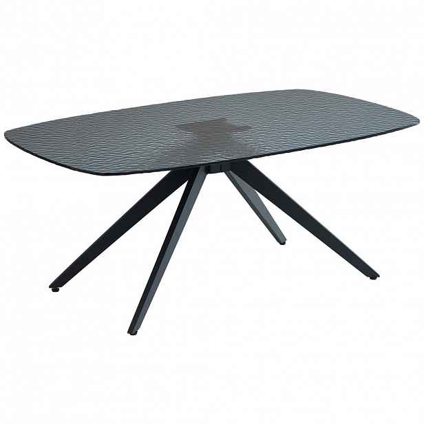Boxxx KONFERENČNÍ STOLEK, černá, kov, sklo, 110/70/44 cm