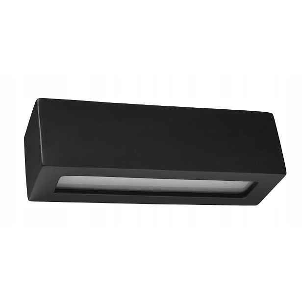 Černé keramické nástěnné svítidlo Vega SL.0878 Sollux