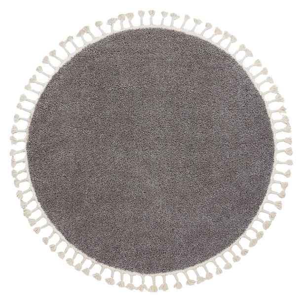 Kusový koberec Berber 9000 brown kruh, 120x120 (průměr) kruh, hnědá, kancelář, Dywany Łuszczów