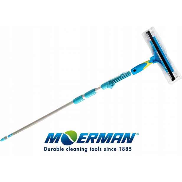Stěrka na mytí fotovoltaiky 35 cm s tyčí 2 m (2x1M) Moerman