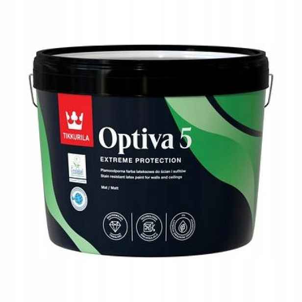 Tikkurila Optiva 5 Baza A Světlé Barvy 9L (bílá)