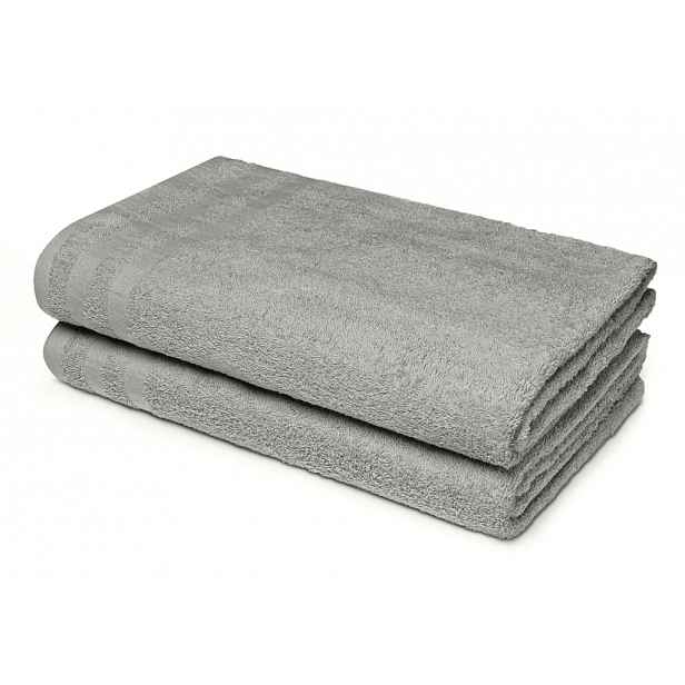 Velká osuška Miami 100x150 cm, stříbrná