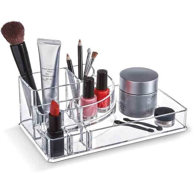 Domo Living Organizér na make-up, štětce, kartáčky DOMO AKRYL, 22,3 x 12,7 x 8 cm