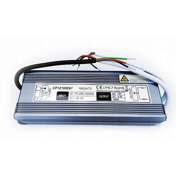 Led zdroj Hermetický Vodotěsný 12V 100W IP67