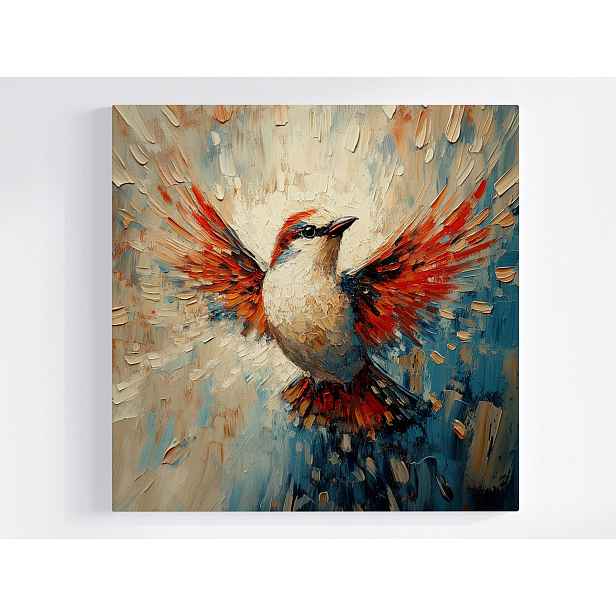 Obraz Na Plátně Canvas Příroda Pták Křídla Pera Pohyb Živel Barva 50x50