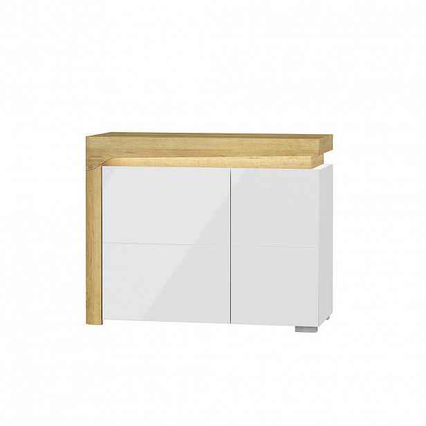 Petits-meubles SIDEBOARD Teo Bílá a dřevo