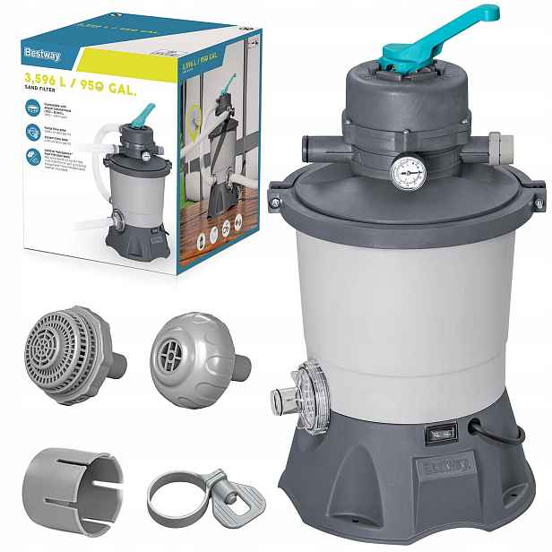 Písková Pumpa Bestway 58515 3596 L/h, Filtr Do Bazénu, Výkonná