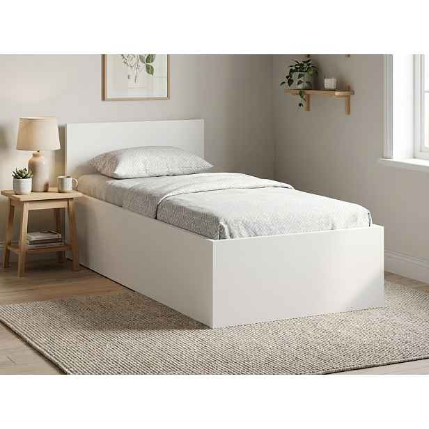 Postel SOFIA 80 x 200 cm, bílá Rošt: S laťkovým roštem, Matrace: Matrace Coco Maxi 20 cm