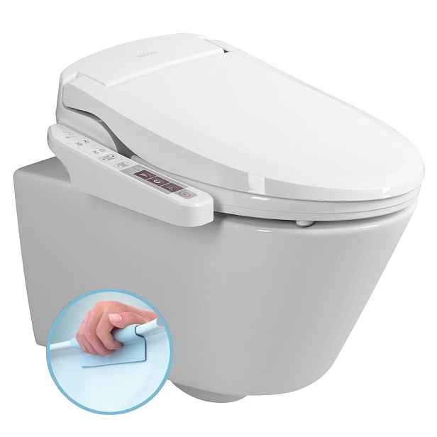 Sapho AVVA závěsné WC s elektronickým bidetem BLOOMING EKO PLUS