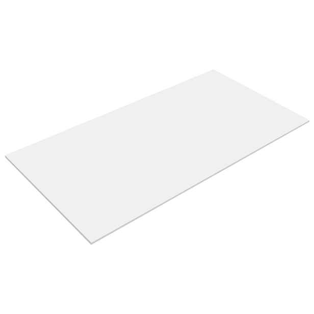 Sapho NELIO keramická deska Blanco 77,5x0,9x49,3cm, bílá mat