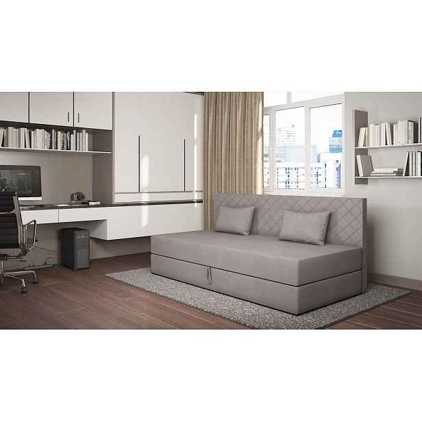 Válenda s úložným prostorem 90x200 ALAMO 2 - šedá
