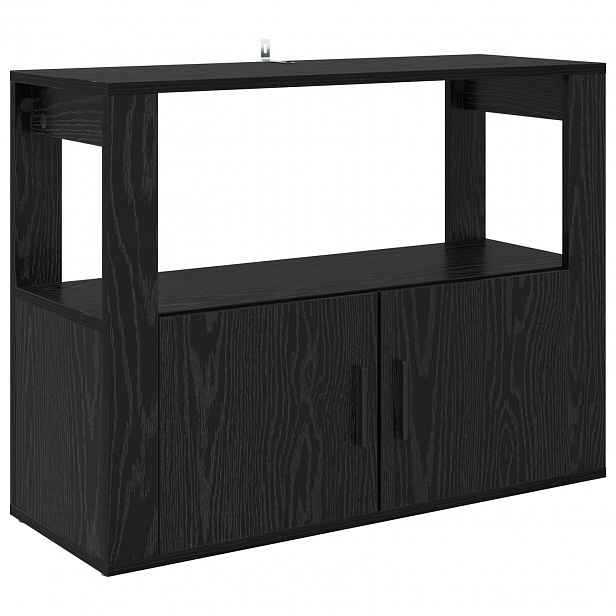 vidaXL Servírovací skříň Černý dub 80 x 30 x 60 cm Kompozitní dřevo
