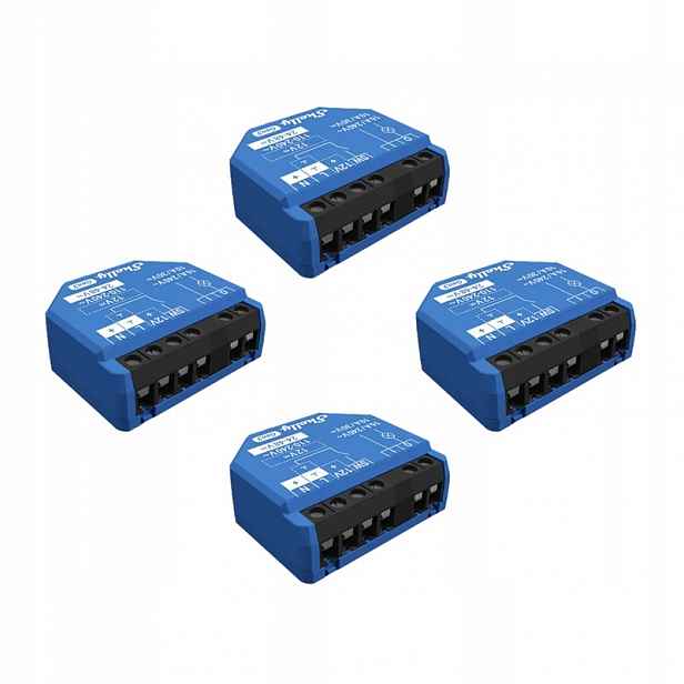 Sada 4 ovladačů Shelly 1 Gen3 WiFi/Bluetooth