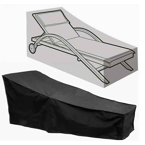 TEMU Kryt na zahradní lehátko, kryt na venkovní plážové lehátko, kryt na venkovní lehátko, 200*70*40*75cm, 210*75*40*80cm, 208*76*41*79cm,