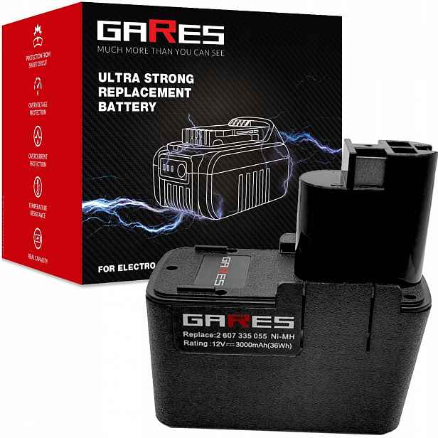 Baterie Akumulátor pro Bosch Gsr 12VES-2 260733571 2607335250 3Ah 12V