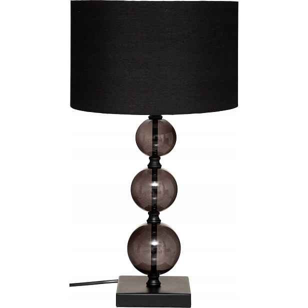 Kovová Stolní Lampa Černá, Výška 52 CM, Průměr 26 CM, Závit E27