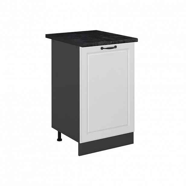 Vicco SPODNÍ SKŘÍŇKA KUCHYŇSKÉ LINKY R-Line, Bílý venkovský dům/Antracit, 50 cm pracovná doska antracitová