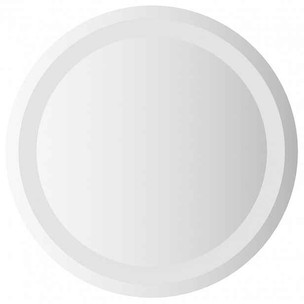 vidaXL LED koupelnové zrcadlo Transparentní Ø 40 cm tvrzené sklo