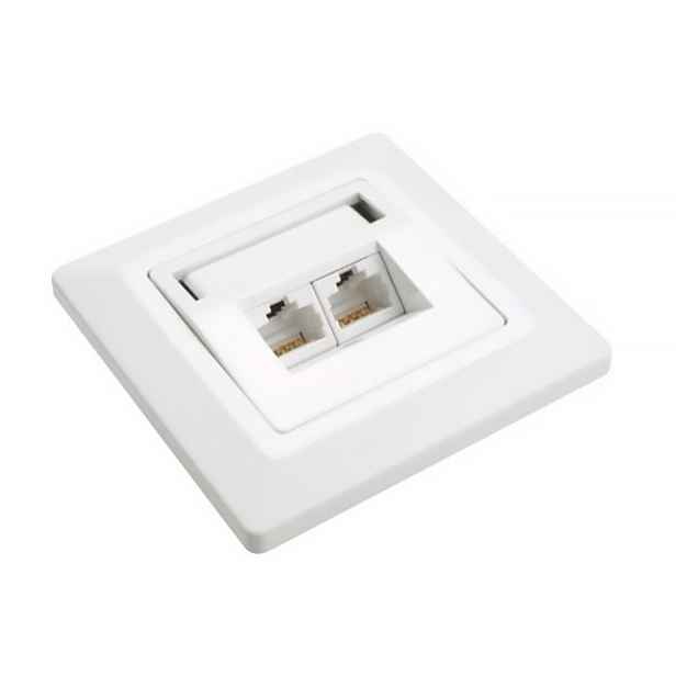 Zásuvka 2×RJ45 Solarix CAT5e UTP