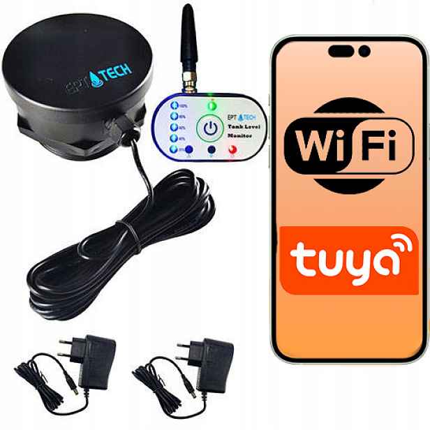 Snímač hladiny kapaliny v nádrži zesilovač dosahu Wifi 230V Tuya