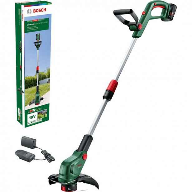 Bosch - 18V AKU strunová sekačka, záběr 26 cm, 1x aku 2,0 Ah Li-Ion, nabíječka 06008C1F00