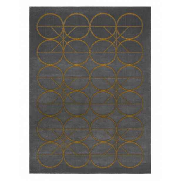 Kusový koberec Emerald 1010 grey and gold, 80x150, šedá, chodba / předsíň, Dywany Łuszczów
