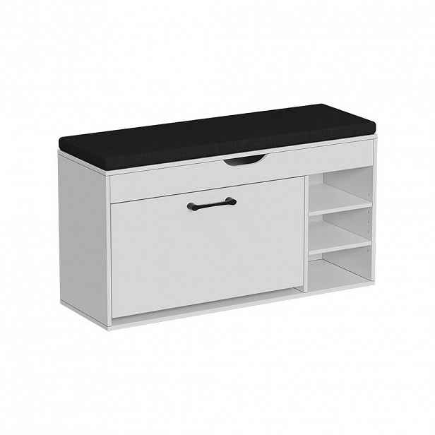 Vicco BOTNÍK S LAVICÍ Solino Bílá/černá 90 x 50 cm se sedadlem