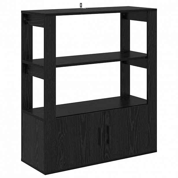 vidaXL Servírovací skříň Černý dub 30 x 80 x 90 cm Kompozitní dřevo