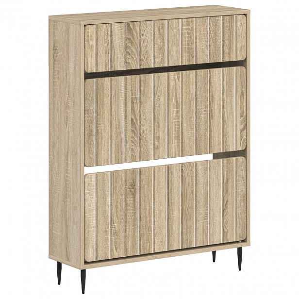 vidaXL Skříň na obuv ZWOLLE 78 x 24 x 103 cm Kompozitní dřevo