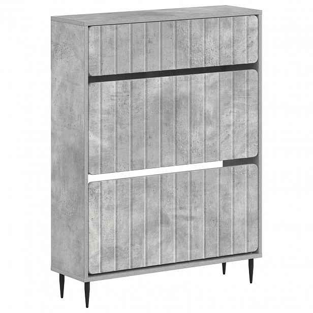 vidaXL Skříň na obuv ZWOLLE 78 x 24 x 103 cm Kompozitní dřevo