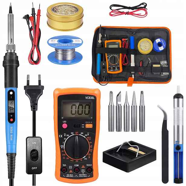 15v1 Přesná LCD Páječka 908S 80W S Regulací Teploty Set