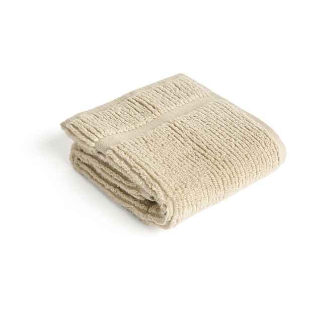 Béžový froté bavlněný ručník 30x50 cm Olvira – Kave Home