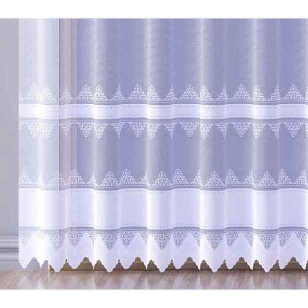 Mg Záclona 618/479 Bílá 300x160 cm Hotová S Páskou M