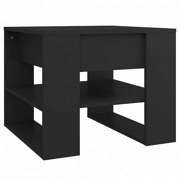 vidaXL Konferenční stolek černý 55,5 x 55 x 45 cm kompozitní dřevo
