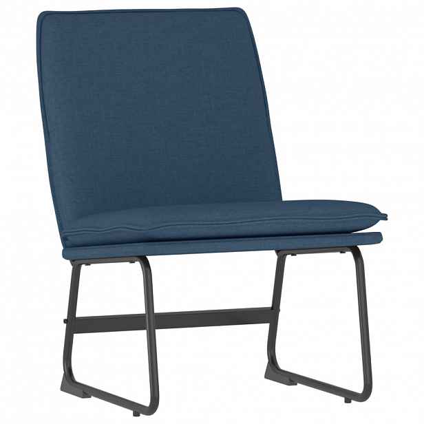 vidaXL Křeslo modré 52 x 75 x 76 cm textil