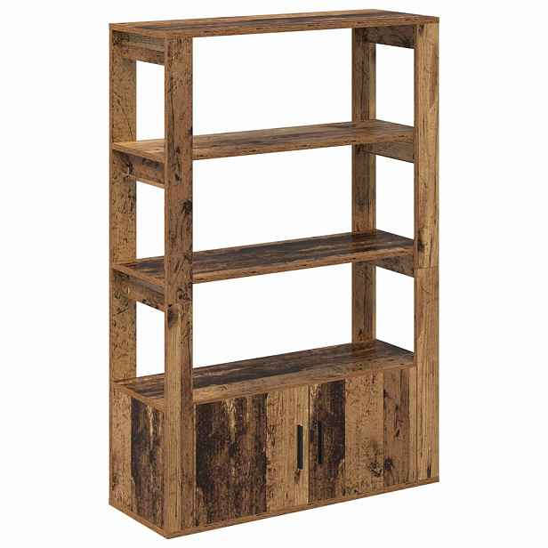 vidaXL Servírovací skříň Staré dřevo 30 x 80 x 119,5 cm