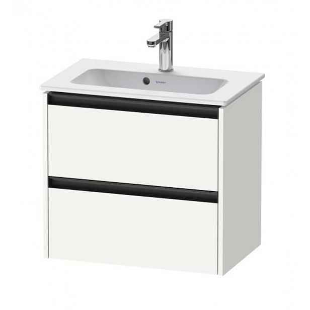 Duravit Ketho.2 - Umyvadlová skříňka 55x61x39 cm, 2 zásuvky, matná bílá K25255018180000