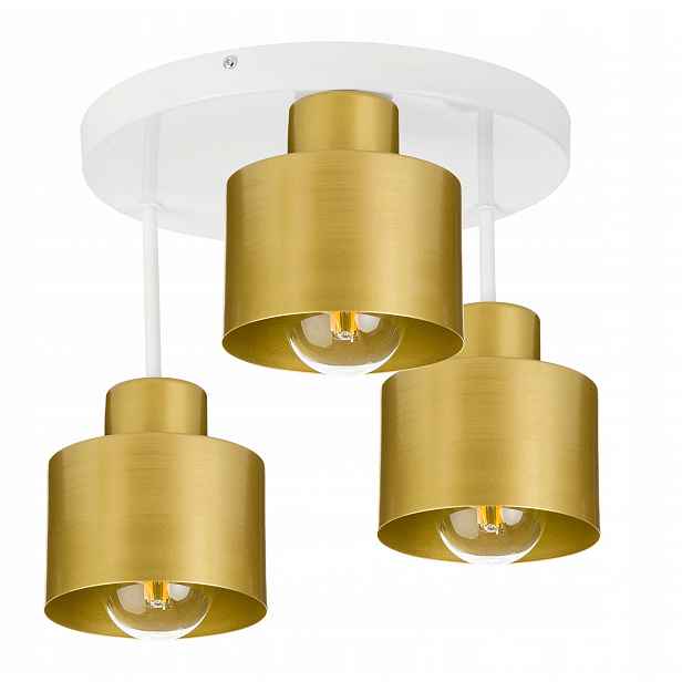 Lampa stropní svítidlo stropní lustr pevný loft zlatý 3