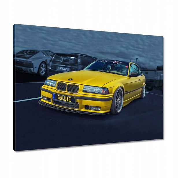 Obrazy 80x60 Zlaté auto Bmw Auto