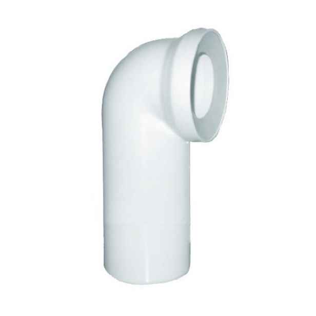 PB Připojovací WC koleno 90° x 110 mm - dopojovací odpadní koleno s manžetou