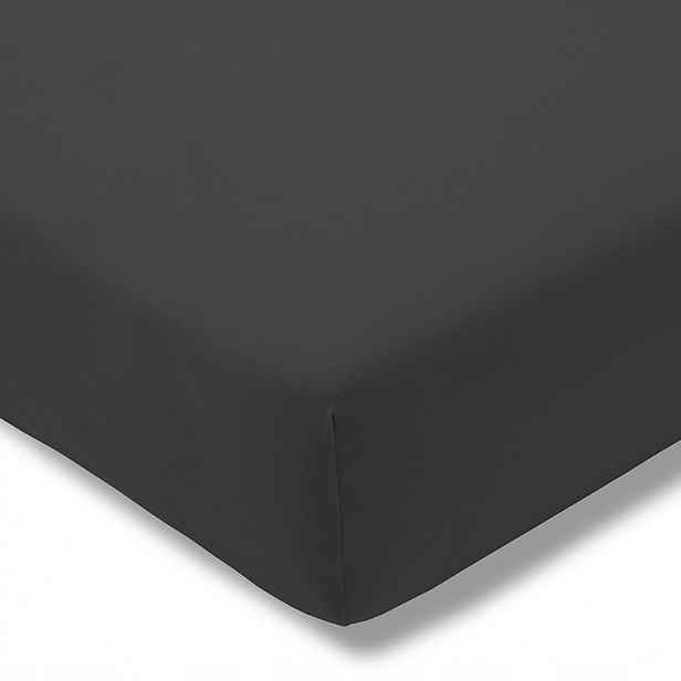Prostěradlo s gumičkou zwirn-jersey 100 x 200 cm Schiefer jersey