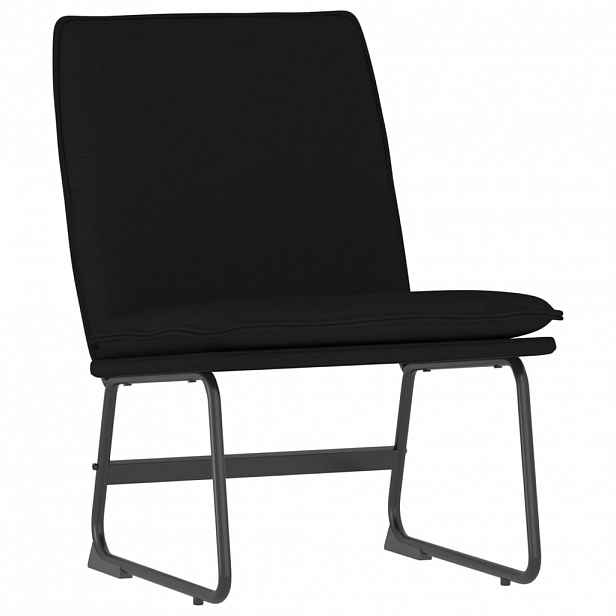 vidaXL Křeslo černé 52 x 75 x 76 cm textil