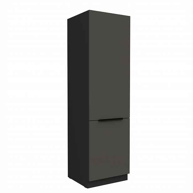 Vysoká potravinová skříňka Aria 60 DK-210 2F Barva korpusu: Černá, Barva dvířek: GR - Graphite AFM